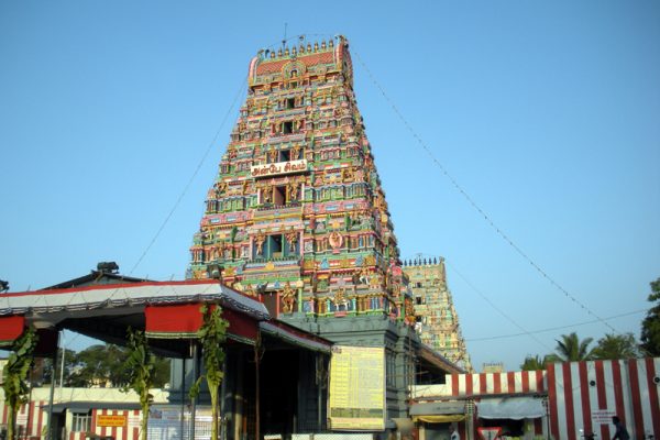 Marundeeswarar temple's entrance