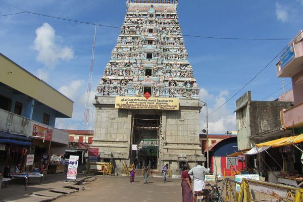 Entrance of the Thirunallar Temple