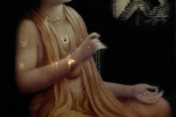 chaitanya mahaprabhu who led the bhakti movement and helped spread the hare rama hare krishna mantra.